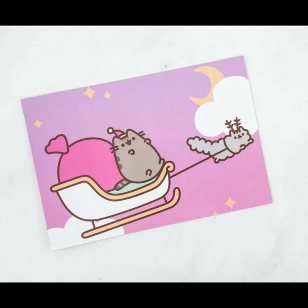 Pusheen 2018 Subscription Box Exclusive Two Christmas Cards New in Package